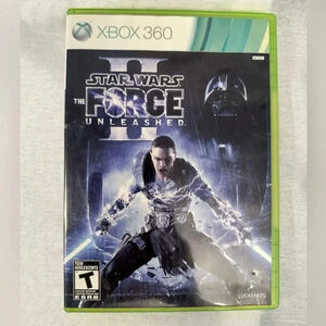 2/25$ Star Wars The Force Unleashed II Microsoft Xbox 360 Platinum Hits CIB EUC